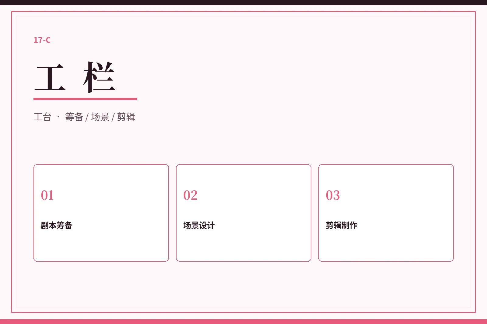 17C工栏制作记录